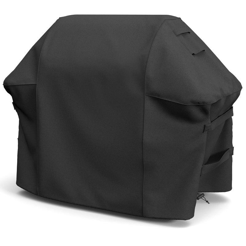 SHINESTAR Grill Cover for Weber Spirit 200/300 Series, Also Fits for Spirit II 300, Double Straps and Built-in Vents, Waterproof, 52-Inch, Black - Image 1